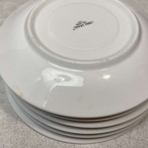 🟣3 Vintage China Pearl saucers. Rose Poppy Mum Seashell Flower - Picture 7 of 7